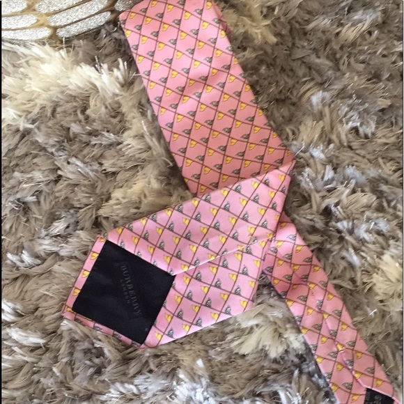 Burberry Pink Tie - Picture 3 of 7